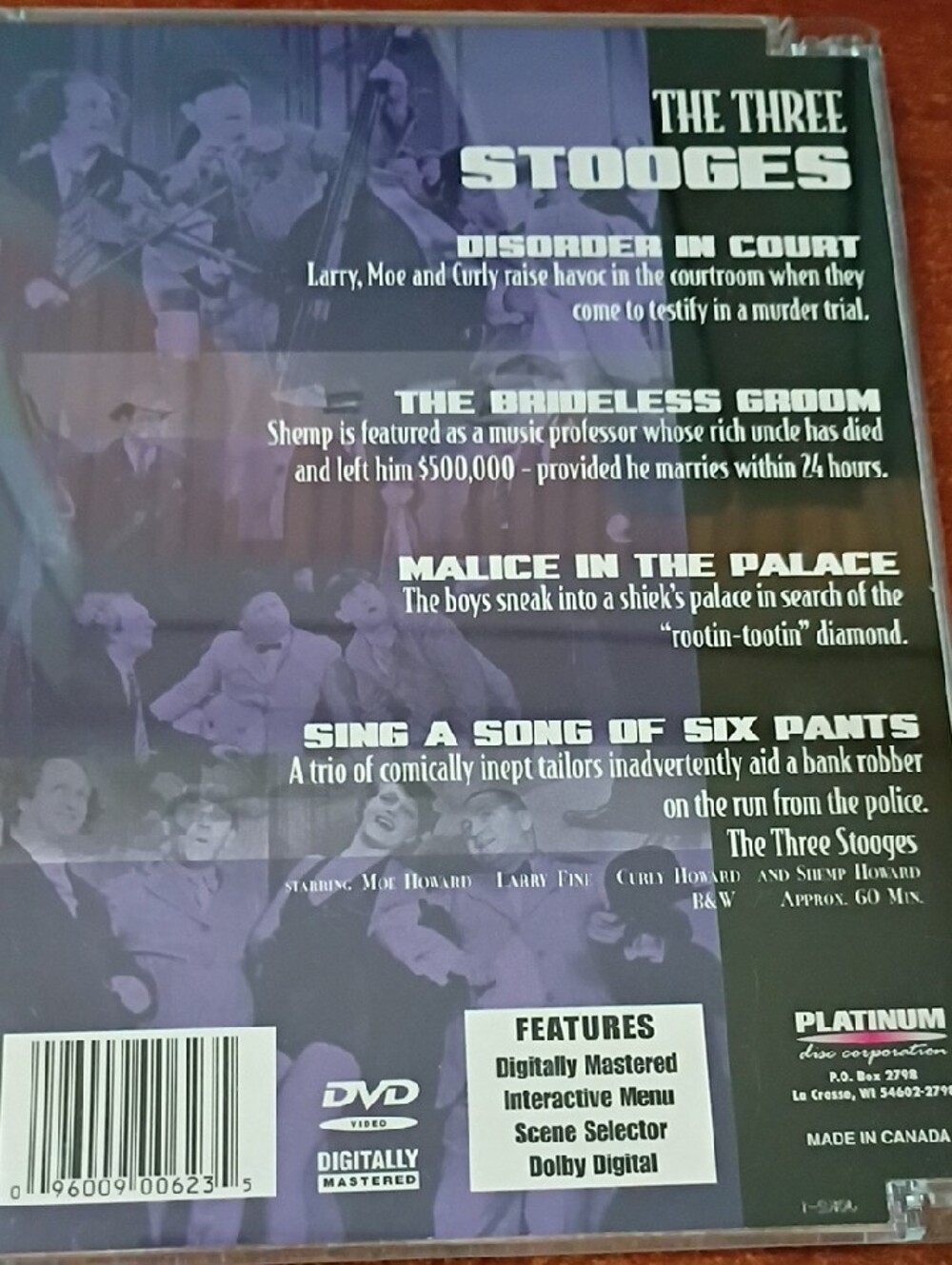 DV by Dolce Vita The Three Stooges DVD - - Picture 3 of 3